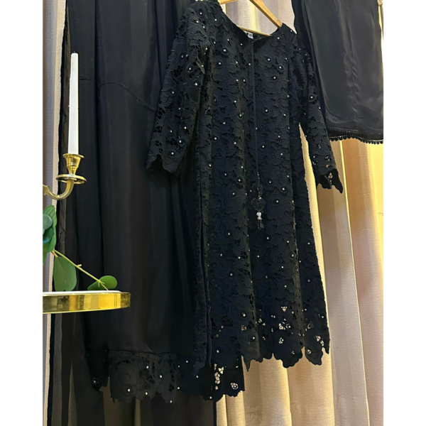 black-cutwork-eastern-wear-swarovski-chan-tassels-eid-collection-semiformal-silhouettebysl (1) Siyah Lace
