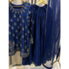 deep-blue-pure-sheesha-silk-blockprint-hand-embellished-dhaka-pajama-silhouettebysl-formal-wear-closeupfull Sapphire Bloom
