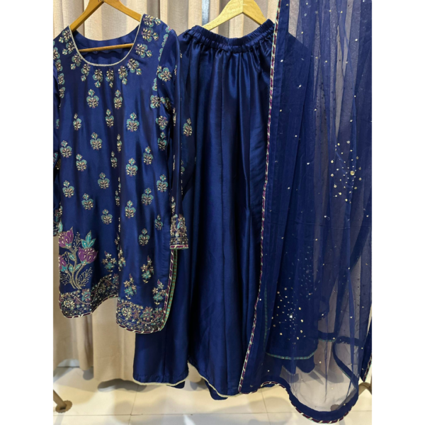 deep-blue-pure-sheesha-silk-blockprint-hand-embellished-dhaka-pajama-silhouettebysl-formal-wear-full2 Sapphire Bloom
