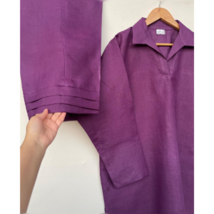 deep-purple-cotton-pleated-culottes-matching-separates-cuffed-sleeves-silhouettebysl (4)