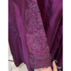deeppurple-hand-embellished-embroidered-pure-silk-eid-collection-formalwear-silhouettebysl-sleeves Velour Plum