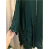 pure-sheesha-silk-emerald-green-embroidered-hand-embellished-monochrome-skinny-shalwar-short-shirt-silhouettebysl (7) Emerald Poise